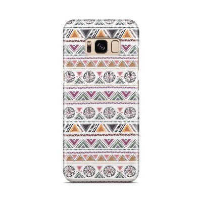 Skal till Samsung Galaxy S8 - Mönster - Vit/Lila