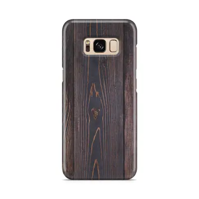 Skal till Samsung Galaxy S8 - Mörkbetsat trä