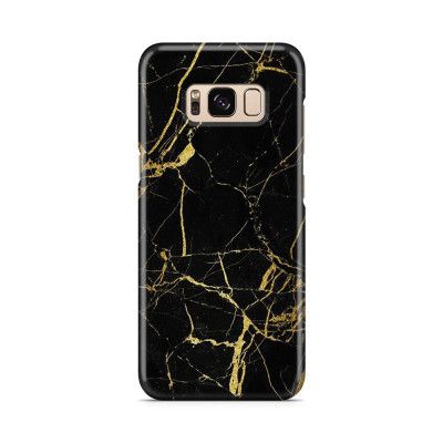 Skal till Samsung Galaxy S8 - Marble - Svart