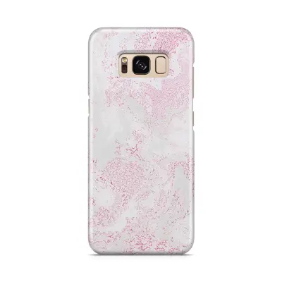 Skal till Samsung Galaxy S8 - Pink Marble