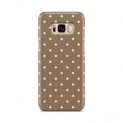 Skal till Samsung Galaxy S8 - Polka - Brun