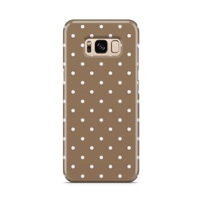 Skal till Samsung Galaxy S8 - Polka - Brun