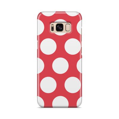 Skal till Samsung Galaxy S8 - Polka - Magenta