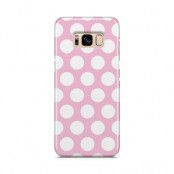 Skal till Samsung Galaxy S8 - Polka - Rosa