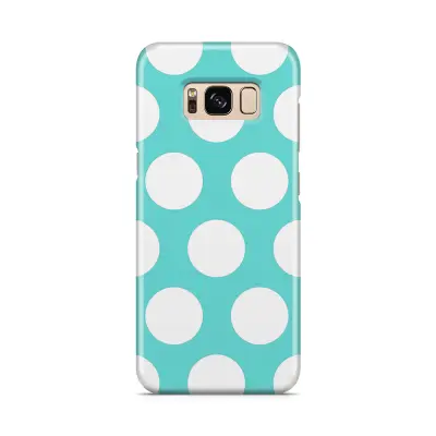 Skal till Samsung Galaxy S8 - Polka - Turkos