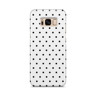 Skal till Samsung Galaxy S8 - Polka - Vit