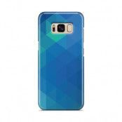 Skal till Samsung Galaxy S8 - Polygon - Blå