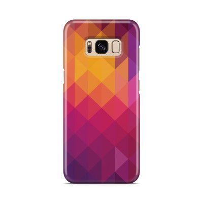 Skal till Samsung Galaxy S8 - Polygon - Gul/Rosa