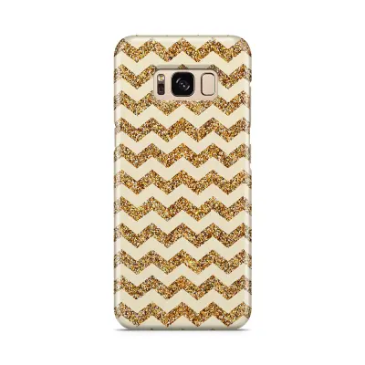 Skal till Samsung Galaxy S8 - Ränder - Guld/Beige
