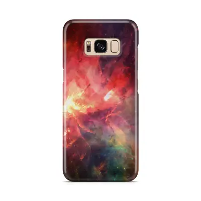 Skal till Samsung Galaxy S8 - Rymden - Röd/Svart