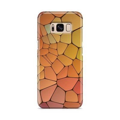 Skal till Samsung Galaxy S8 - Skifferstenar - Gul