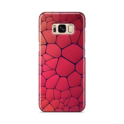 Skal till Samsung Galaxy S8 - Skifferstenar - Röd