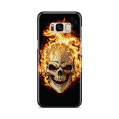 Skal till Samsung Galaxy S8 - Skull on fire