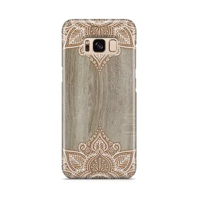 Skal till Samsung Galaxy S8 - Trä - Mandala