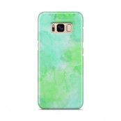 Skal till Samsung Galaxy S8 - Vattenfärg - Grön