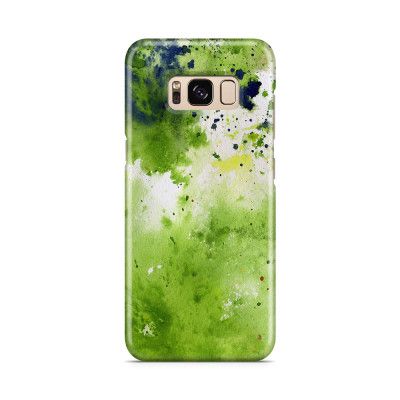 Skal till Samsung Galaxy S8 - Vattenfärg - Grön