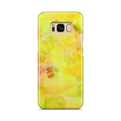Skal till Samsung Galaxy S8 - Vattenfärg - Gul