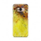 Skal till Samsung Galaxy S8 - Vattenfärg - Gul/Blå