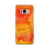 Skal till Samsung Galaxy S8 - Vattenfärg - Orange
