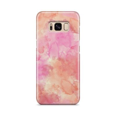 Skal till Samsung Galaxy S8 - Vattenfärg - Rosa