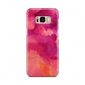 Skal till Samsung Galaxy S8 - Vattenfärg - Rosa
