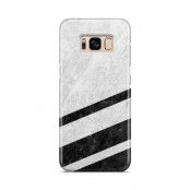 Skal till Samsung Galaxy S8 - White Striped Marble