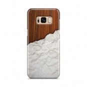 Skal till Samsung Galaxy S8 - Wooden Crumbled Paper B