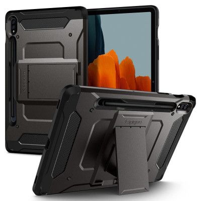 SPIGEN Tough Armor Pro Skal Galaxy Tab S8/Tab S7 - Gunmetal