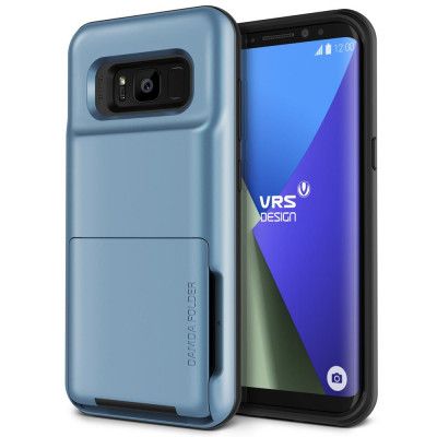 Verus Damda Folder Card Slot Skal till Samsung Galaxy S8 - Blå