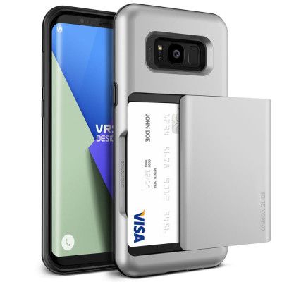 Verus Damda Glide Card Slot Skal till Samsung Galaxy S8 - Silver