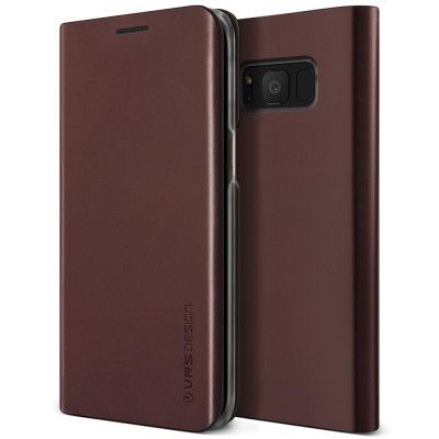 Verus Native S Äkta läder Plånboksfodral till Samsung Galaxy S8 - Wine