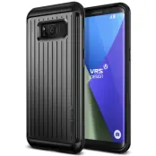 Verus Waved Hard Drop Skal till Samsung Galaxy S8 - Dark Silver