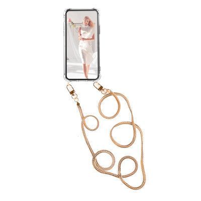 Boom Galaxy S9 Plus mobilhalsband skal - Chain Gold