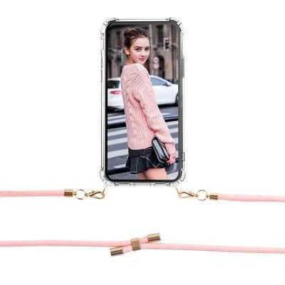 Boom Galaxy S9 Plus mobilhalsband skal - Rope Pink