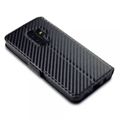 Carbon Plånboksfodral Samsung Galaxy S9 Plus - Svart