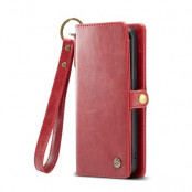 Caseme Writsband plånboksfodral till Samsung Galaxy S9 Plus - Röd