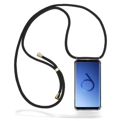 Boom Galaxy S9 Plus mobilhalsband skal - Black Cord