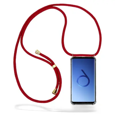 Boom Galaxy S9 Plus mobilhalsband skal - Maroon Cord