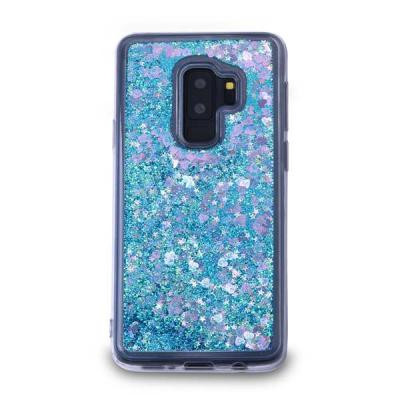 Glitter Skal till Samsung Galaxy S9 Plus  -  Blå