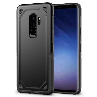 Hybrid Rugged Armor Skal till Samsung Galaxy S9 Plus - Svart