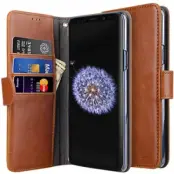 Melkco Plånboksfodral Samsung Galaxy S9 Plus - Brun
