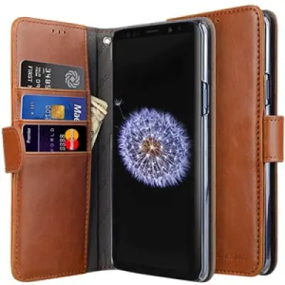 Melkco Plånboksfodral Samsung Galaxy S9 Plus - Brun
