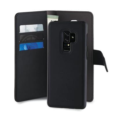 Puro EcoLeather Wallet Detach Samsung Galaxy S9 Plus - Svart