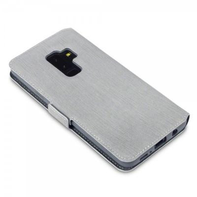 Qubits Plånboksfodral Samsung Galaxy S9 Plus - Grå