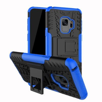 Rugged Armor Kickstand Skal till Samsung Galaxy S9 Plus - Blå