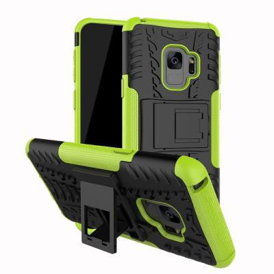 Rugged Armor Kickstand Skal till Samsung Galaxy S9 Plus - Grön