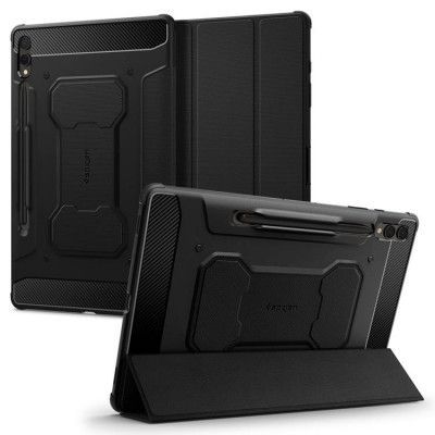 Spigen Galaxy Tab S9 Plus Fodral Rugged Armor Pro - Svart