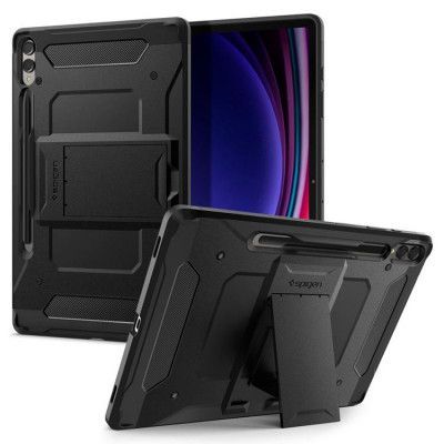 Spigen Galaxy Tab S9 Plus Fodral Tough Armor Pro - Svart