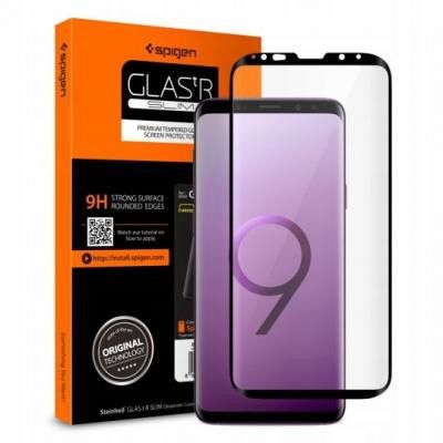 SPIGEN Härdat Glas Tr Case Friendly Galaxy S9 Svart