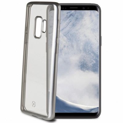 Celly Laser Matt Cover Galaxy S9 - Silver